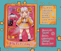 Meet the artist~ by potatosheep - female, sheet, sheep, doll