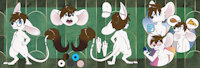 Lotan! by PlumVaguelette - male, reference sheet, fluffy tail, jerboa