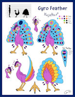 Gyro Kujatta by GyroTech - male, bird, pokemon, feral, feathered wings, wattle, beta pokemon, feathered tail, feathered crest, kujatta