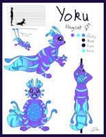 Yoku Slugcat by GyroTech - feral, agender, rimworld, nonbinary, slugcat