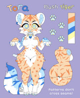 Tora the living plush tiger by lesbianplush - tigress, female, tiger, plushie, plush, living plush, living plushie