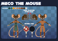 2025 Meco The Mouse by GingerMcFuzzleton - boy, male, reference sheet, man, mouse, guy, men, oc, reference, him, he, referencesheet, references, personal character