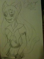 Ghost, a Sadistic Neko by oshare12 - girl, cat, woman, female, gore, oshare12