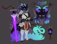 Sojiro ref by Echros - sword, dragon, male, anthro, spirit, lantern