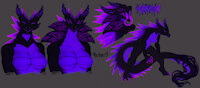 Nornja ref by Echros - dragon, female, anthro, nightmare, echros, nornja (echros)