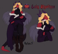 Lady Mystique (Mys) ref by Echros - dragon, female, anthro, mask, echros, mys (echros)