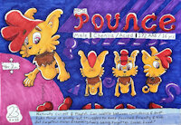 Meet Pounce! (My fursona) by AciedSpade - male, cartoon, marker, mammal, chimera, traditional art, original character, sfw, furryoc, acied, ventids