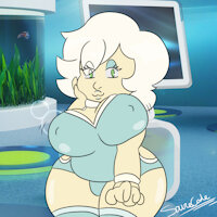White Chocothyst by s0urcec0de - female, bbw, gem, frutiger aero