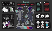 Ryuu - 2021 ref by impydragon - dragon, reference sheet, demon, anthro, imp, ref, reference, refsheet, agender, nonbinary, ryuukiart
