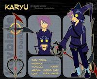 Karyu - Kingdom Hearts FC by impydragon - dog, male, feral, human, ref, sheep, reference, keyblade, kh, kingdom hearts, refsheet, fancharacter, african wild dog, heartless, lion king, referencesheet, kingdomhearts, ryuukiart