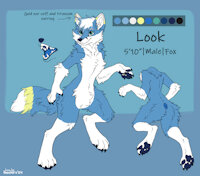 Ref Sheet by LookFox - fox, male, reference sheet, sfw