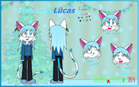 Christmas special character-- Timmule Lucas by Netherkitty - cat, male, christmas, character ref, merry christmas, new character, mage cat, christmas 2025, merry christmas 2025, timmule