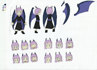 Colored by DrakeDrakkon - dragon, male, character sheet, wings, horns, dragonkin, character design