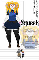 CHARACTER PROFILE: SQUEEK SQUEEKERTON by ShoNUFF44 - mouse, anthro, female/female, mousegirl, animegirl, animeart