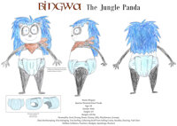 Bingwa the Jungle Panda by Prentis65 - male, bear, scarf, loincloth, kerchief, neckerchief, bandana, giant panda, jungle boy