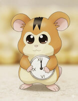 Accurate by DanceIllusions - female, kawaii, hamster, clock, hamtaro
