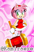 Amy Rose Piko Piko Hammer by kamiraexe - amy, sonicthehedgehog, amyrose, sonicthehedgehogcharacters