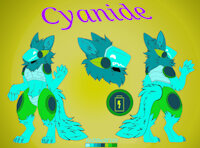 My sona by Cyanidek - male, reference sheet, furry, protogen