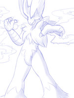 [Sketch] Mega Blaziken by Bluepaw - pokemon, blaziken