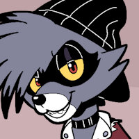 Tyler Raccoon Ref Sheet by TrevorFox - raccoon, reference sheet, character sheet, collar, punk, boots, red eyes, beanie, grey fur, black nose, reference image, punk hair, raccoon tail, fishnet clothing, trevor fox, fishnet armwear