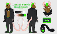 Daniel Reference 2026 by SunEaterZines by Dakinu - rat, mohawk, anthro, brown, furry, sheet, punk, reference, rodent, thug, daniel, ferris, daknu