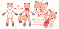 Nia's ref by NyaanMorris - fox, female, reference sheet, vixen, ref sheet