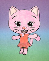 A Cute Kitten in Two Styles by MrRoseLizard