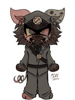 CLINK by Rottenstumpofsadness - wolf, male, hybrid, canine, blood, gore, snuff, cop, police, abuse, officer, horror, pig, boar, murderer, sadism, serial killer, killer, warden, sadist, rapist, mixed species, paraphilia, simulacrum, frankenstein's monster, abuser, horrorcore, jailer, serial rapist