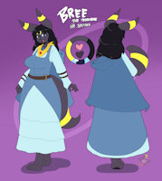 Meet Bree by Teddybre - female, umbreon, intersex, demigirl, teddybre