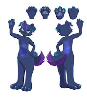 I got my character reference sheet by Obsidiakitty - female, canine, multiple, for, character, open, it, gender, fandom, commissioned, furryart