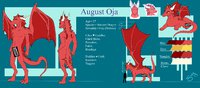 Reference ♦ August Oja ♦ Clean  by Shouyousei - dragon, male, gay, western, bar, color, bottom, reference, swatch, censor, august, oja