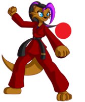 Chang Lightning: Karate by G3TRacket - female, otter, japan, karate, martial arts