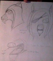 Knox Archer by LabrnMystic - male, hyena, gnoll, eyepatch, bounty hunter, tongue cut out