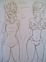 Meet Angelheart & Lustheart by TheAmariaShadow - reference sheet, horse, equine, pony, slut, unicorn, my little pony: friendship is magic, split personality, dickmare