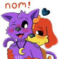 Nom! Dogday's Love Bites! (Telegram Sticker) by SomeStickyGoo