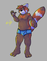 Jim under by JimRowan - red panda