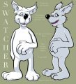 Swatcher Ref  by Swatcher - reference sheet, cartoon, null, mammal, neuter, swatcher