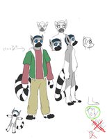 my fursona (clean version) by kinkykeroro - male, lemur, ref, fursona, refrence, male/solo