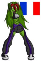 Pulse/: Savate by G3TRacket - female, flag, fighter, martial arts, porcupine, france