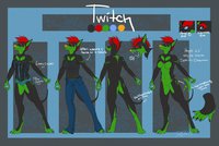 Twitch Doberman - Ref sheet by RabidMouseStudios - female, doberman, sheet, ref