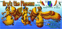 [Reference Sheet] Arati by MeaKitty - female, blue, fire, character, phoenix, flame, ara, studio, designs, digitalart, mea, portraits, ashes, rebirth, embers, meakitty, meaeshana, phoenixfire, arati