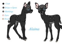 Alaina in feral by draftatheart - deer, cervine, doe, fawn