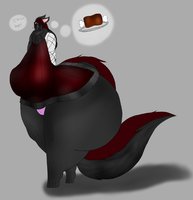 Rika Hungry by Dexion - female, demon, shy, vulpine, hungry, rika