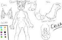 New Fursona Ref by UrDeerFriend - female, snow leopard, hybrid, corgi
