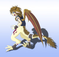 Juno- reference by DragonJuno - dragon, male, hybrid, human, animal