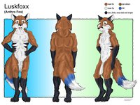Character Sheet by Luskfoxx - fox, male