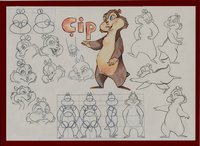 Çip by pyokki - female, character, sheet, reference, chipmunk
