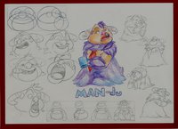 Papa: Mandu by pyokki - male, alien, sheet, reference, charachter