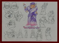 Mama: Wondu by pyokki - female, alien, character, sheet, reference