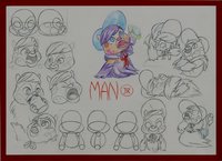 Manjr by pyokki - male, alien, character, sheet, reference